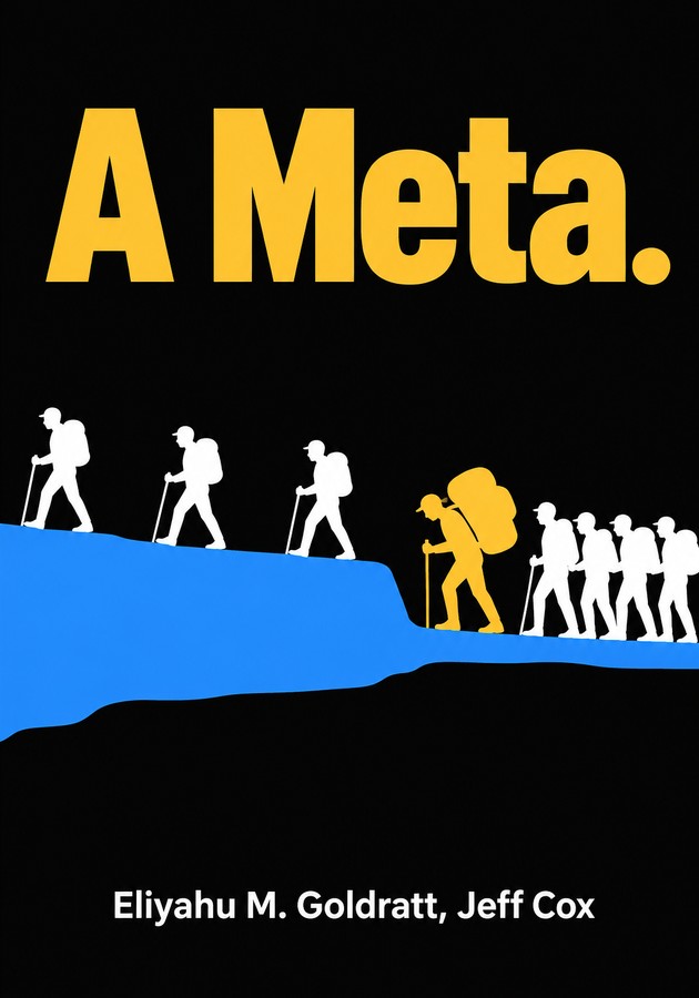 Capa do livro A Meta., de Eliyahu M. Goldratt — resumo e resenha crítica no 12min