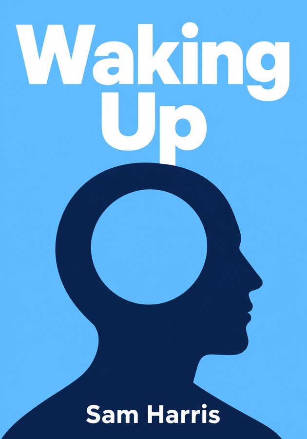 Book cover of Waking Up by Sam Harris — critical summary review on 12min