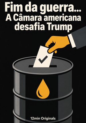 Capa do livro Fim da guerra... A Câmara americana desafia Trump, de 12min Originals — resumo e resenha crítica no 12min