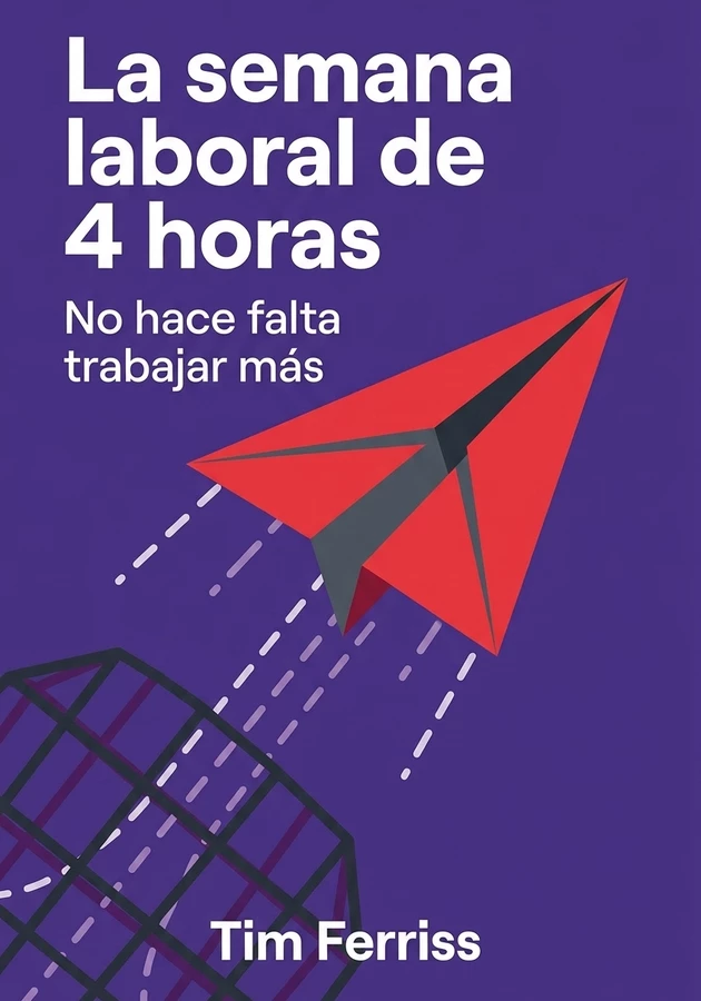 Portada del libro La semana laboral de 4 horas, de Tim Ferriss — resumen crítico y reseña en 12min