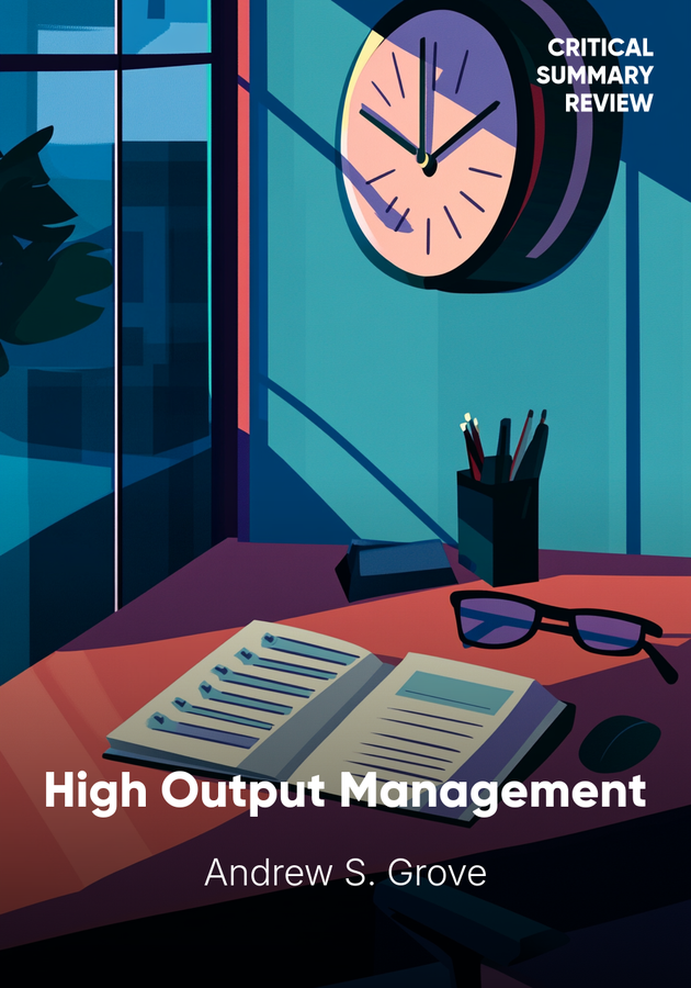 Book cover of High Output Management by Andrew S. Grove — critical summary review on 12min