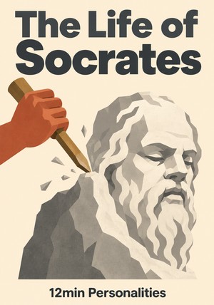 Book cover of The Life of Socrates by 12min Personalities — critical summary review on 12min