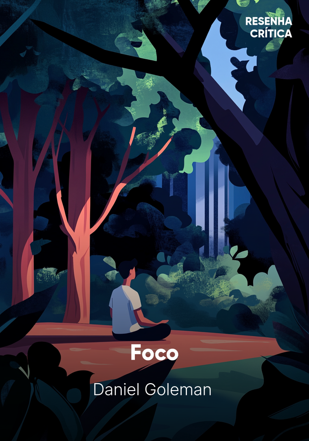 Capa do livro Foco, de Daniel Goleman — resumo e resenha crítica no 12min