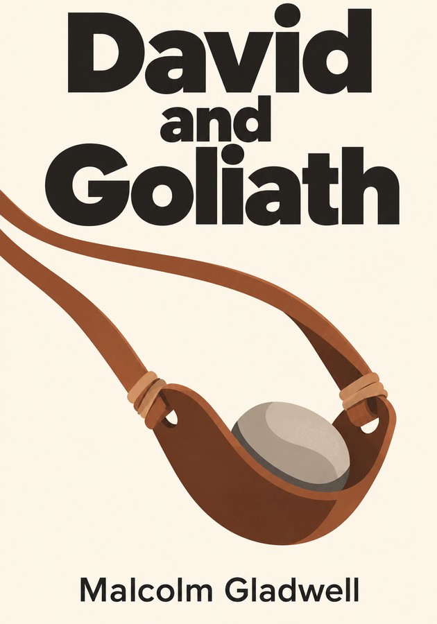 Book cover of David and Goliath by Malcolm Gladwell — critical summary review on 12min