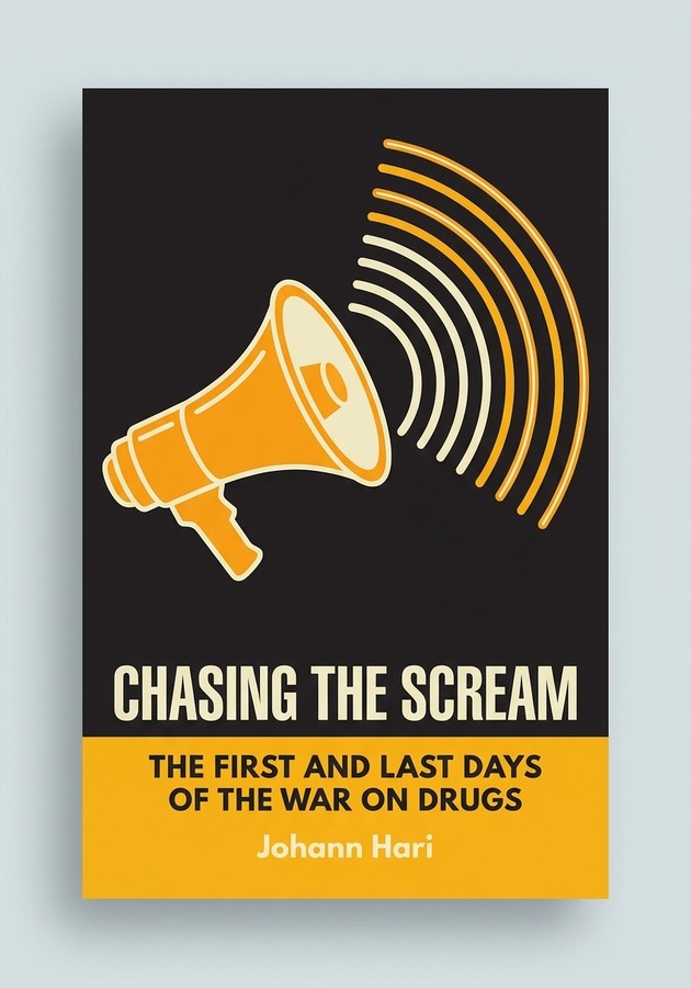 Book cover of Chasing the Scream by Johann Hari — critical summary review on 12min