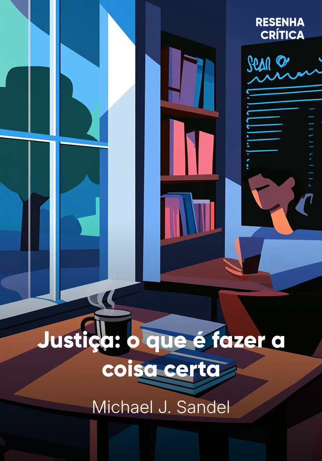 Capa do livro Justiça: o que é fazer a coisa certa, de Michael J. Sandel — resumo e resenha crítica no 12min