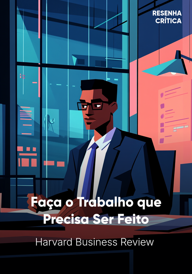 Capa do livro Faça o Trabalho que Precisa Ser Feito, de Harvard Business Review  — resumo e resenha crítica no 12min