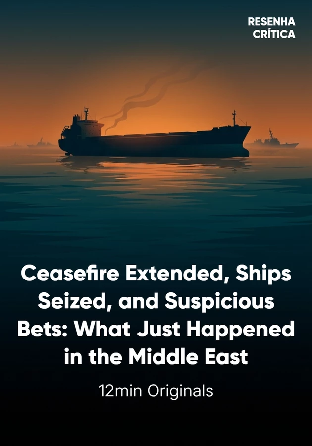 Book cover of Ceasefire Extended, Ships Seized, and Suspicious Bets: What Just Happened in the Middle East by 12min Originals — critical summary review on 12min
