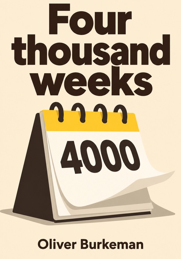 Book cover of Four thousand weeks by Oliver Burkeman  — critical summary review on 12min
