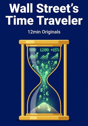 Book cover of Wall Street's Time Traveler by 12min Originals — critical summary review on 12min