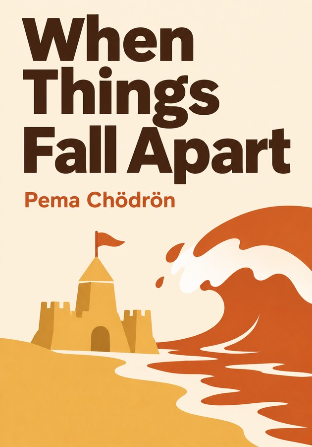 Book cover of When Things Fall Apart by Pema Chödrön — critical summary review on 12min