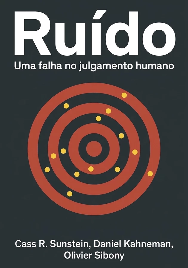 Capa do livro Ruído, de Cass R. Sunstein & Daniel Kahneman & Olivier Sibony — resumo e resenha crítica no 12min