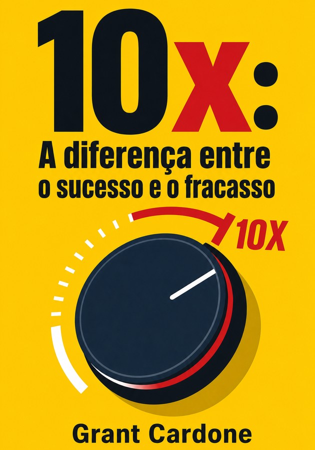 Capa do livro 10x: A diferença entre o sucesso e o fracasso, de Grant Cardone — resumo e resenha crítica no 12min