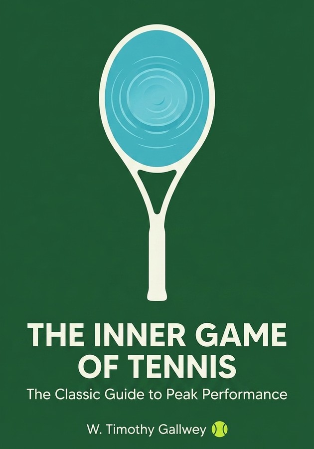 Book cover of The Inner Game of Tennis by W. Timothy Gallwey — critical summary review on 12min