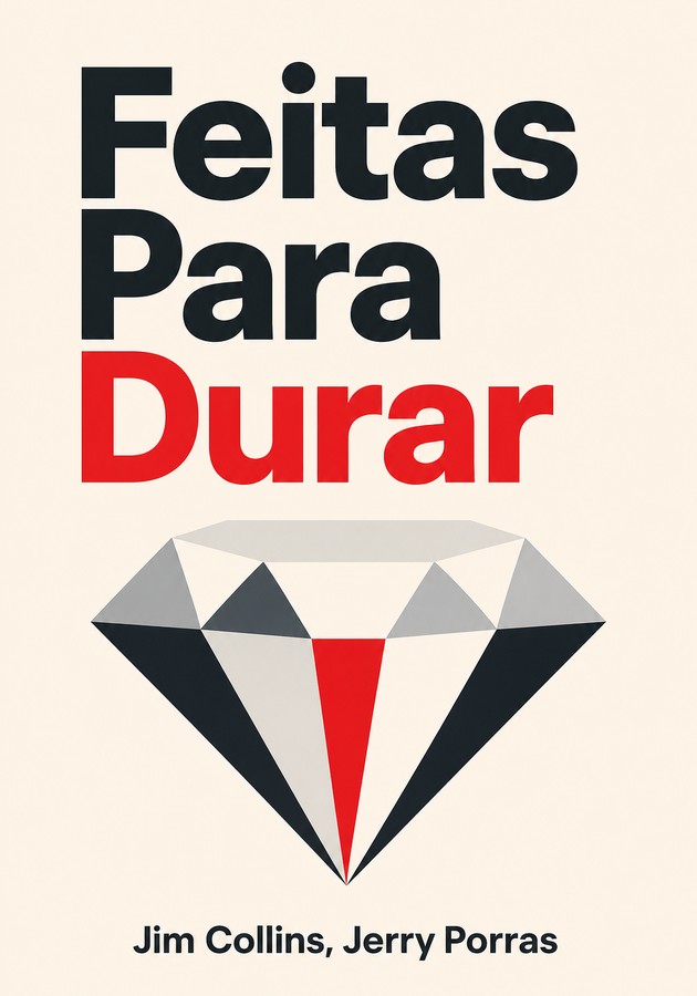 Capa do livro Feitas Para Durar, de Jim Collins — resumo e resenha crítica no 12min