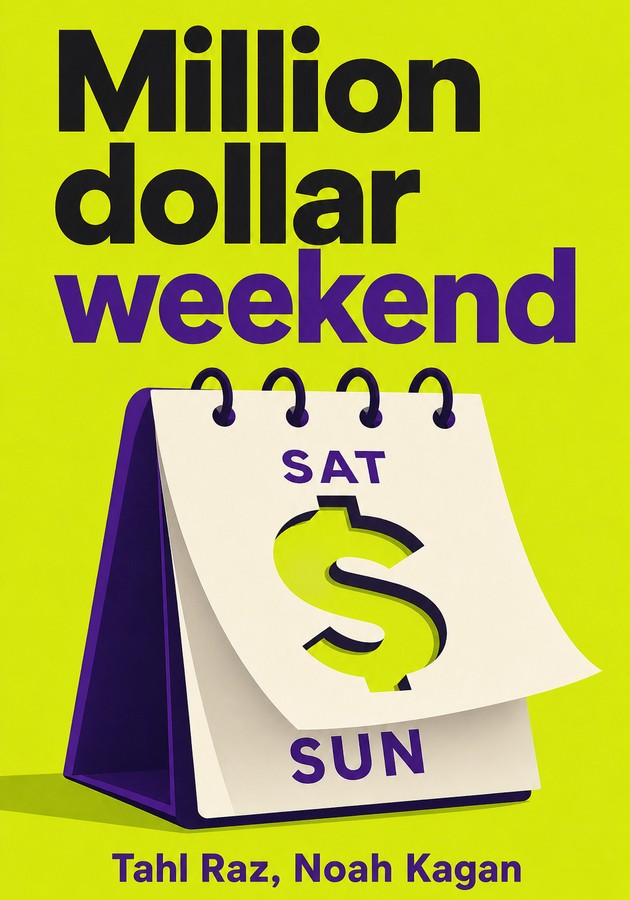 Capa do livro Million dollar weekend, de Noah Kagan — resumo e resenha crítica no 12min