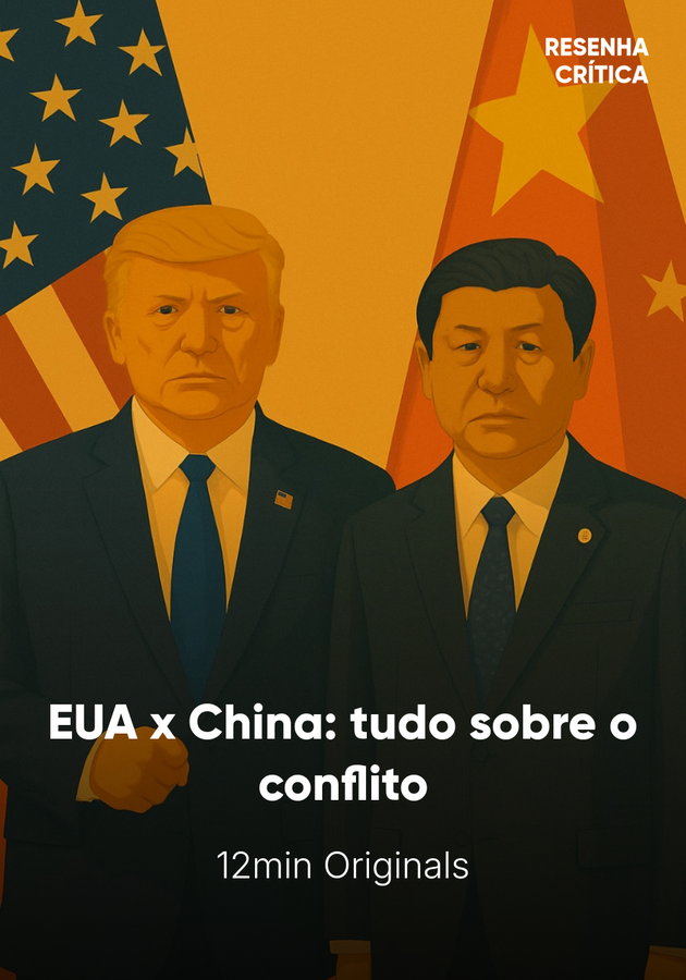 Capa do livro EUA x China: tudo sobre o conflito, de 12min Originals — resumo e resenha crítica no 12min