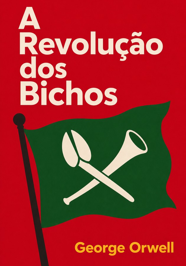 Capa do livro A Revolução dos Bichos, de George Orwell — resumo e resenha crítica no 12min