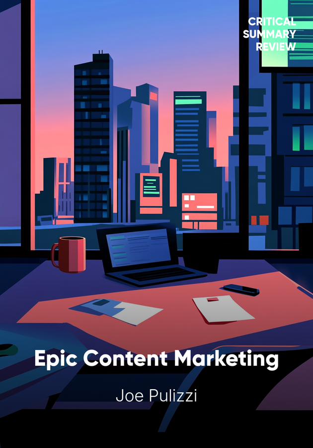 Book cover of Epic Content Marketing by Joe Pulizzi — critical summary review on 12min