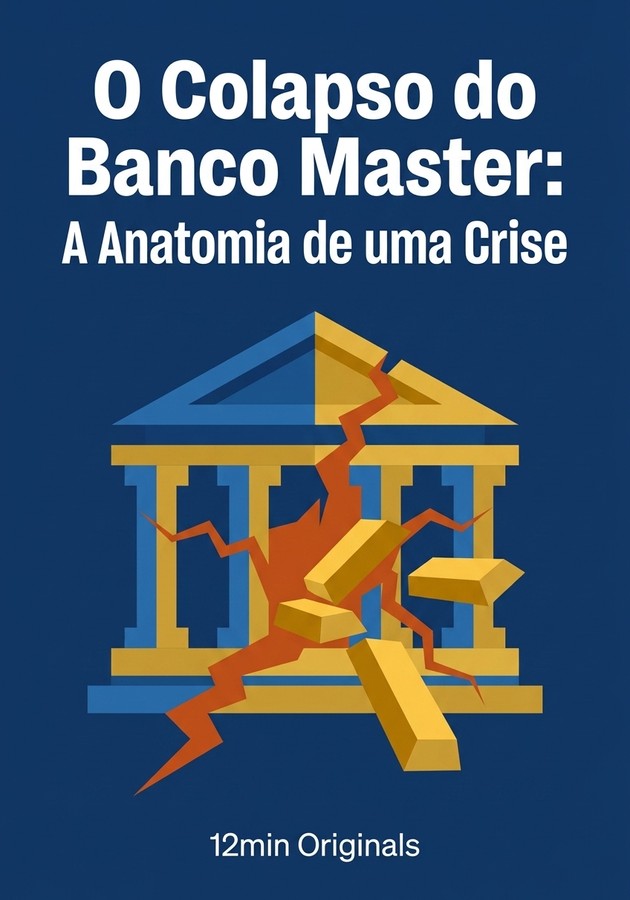Capa do livro O Colapso do Banco Master: A Anatomia de uma Crise, de 12min Originals — resumo e resenha crítica no 12min
