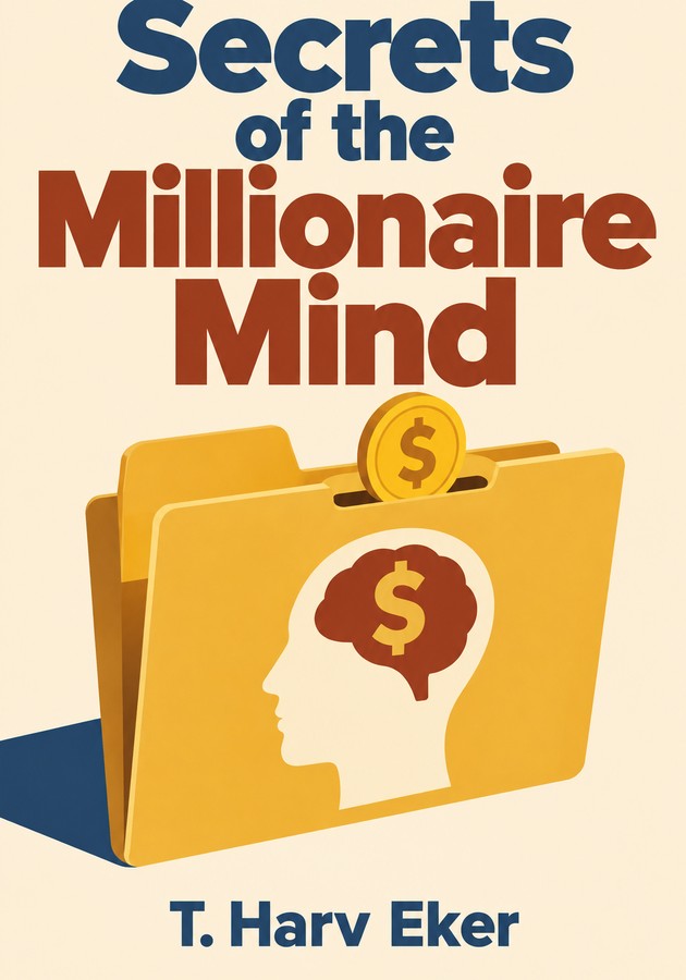 Book cover of Secrets of the Millionaire Mind by T. Harv Eker — critical summary review on 12min