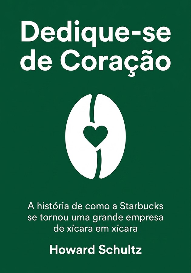 Capa do livro Dedique-se de Coração, de Howard Schultz — resumo e resenha crítica no 12min