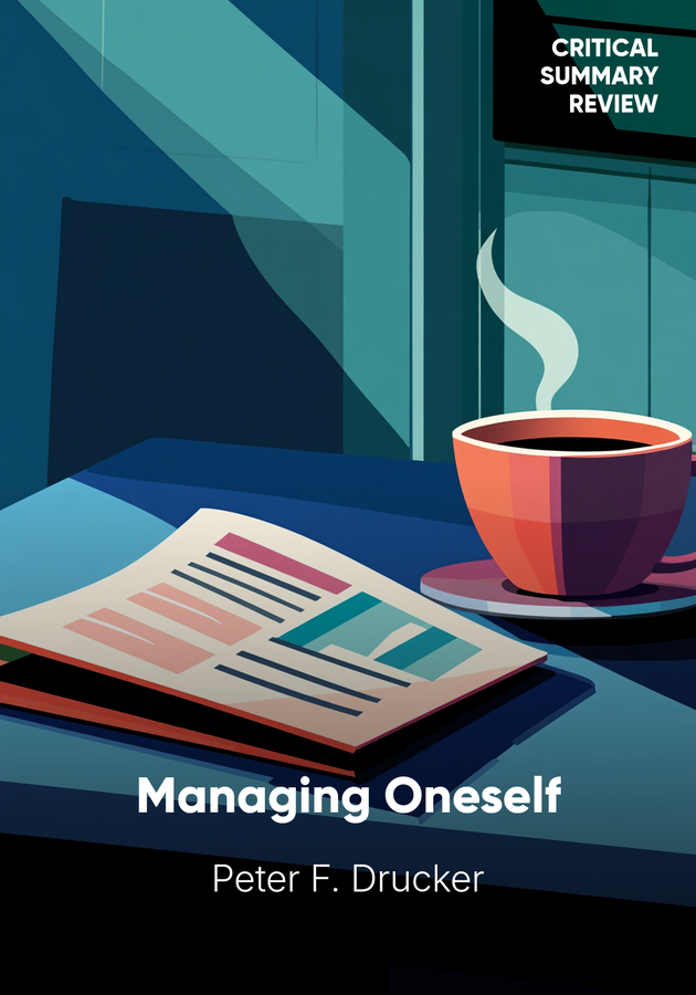 Book cover of Managing Oneself by Peter F. Drucker — critical summary review on 12min