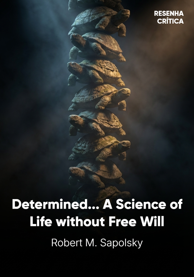 Book cover of Determined by Robert M. Sapolsky — critical summary review on 12min