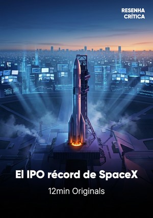 Portada del libro El IPO récord de SpaceX y las cuentas que no cuadran, de 12min Originals — resumen crítico y reseña en 12min