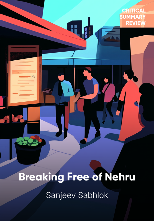Book cover of Breaking Free of Nehru by Sanjeev Sabhlok — critical summary review on 12min