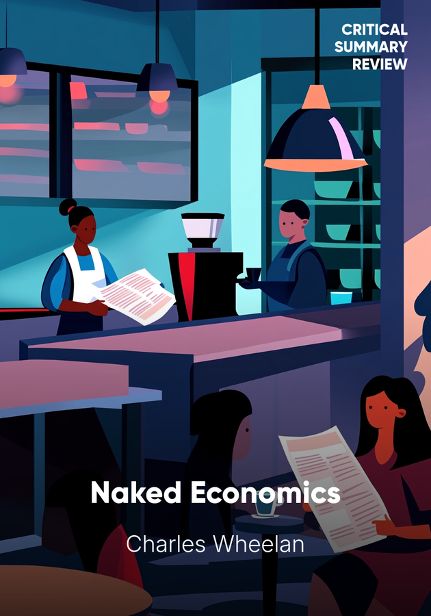 Book cover of Naked Economics by Charles Wheelan — critical summary review on 12min