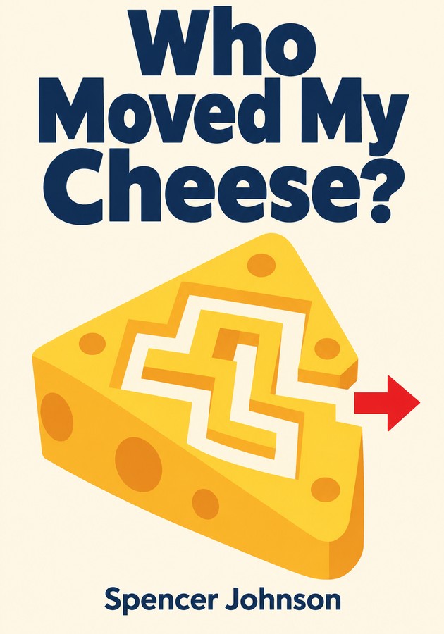 Book cover of Who Moved My Cheese? by Spencer Johnson — critical summary review on 12min