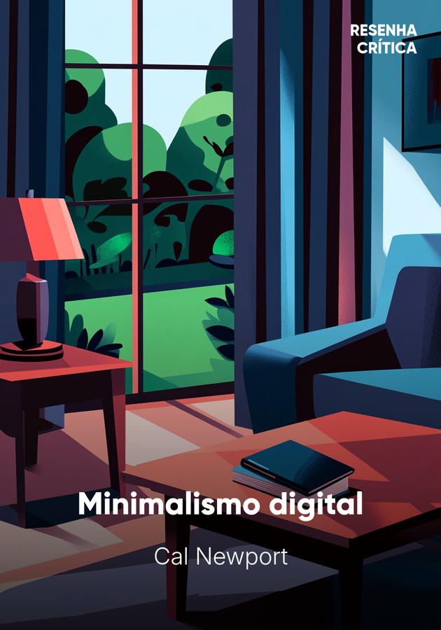 Capa do livro Minimalismo digital, de Cal Newport — resumo e resenha crítica no 12min