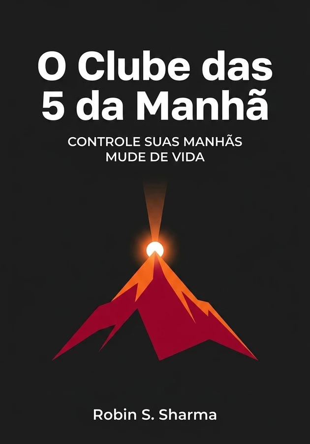 Capa do livro O Clube das 5 da Manhã , de Robin S. Sharma — resumo e resenha crítica no 12min