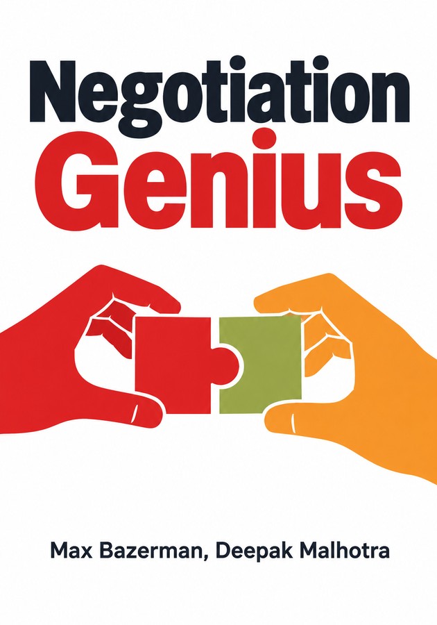 Portada del libro Negotiation Genius, de Max Bazerman & Deepak Malhotra — resumen crítico y reseña en 12min