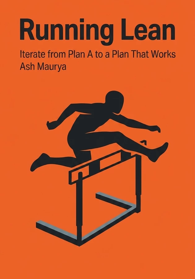 Book cover of Running Lean by Ash Maurya — critical summary review on 12min