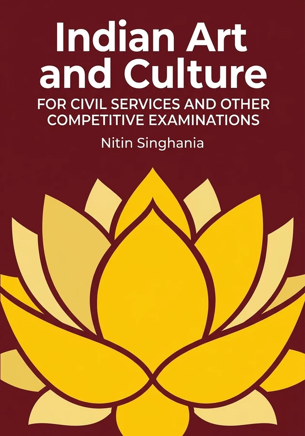 Book cover of Indian Art and Culture by Nitin Singhania — critical summary review on 12min