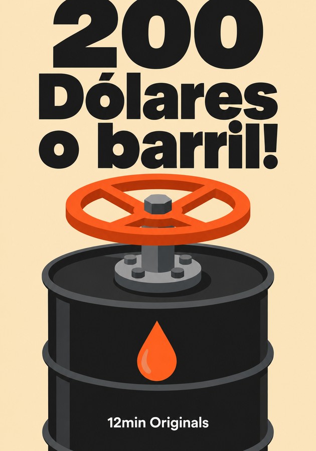 Capa do livro 200 Dólares o barril!, de 12min Originals — resumo e resenha crítica no 12min