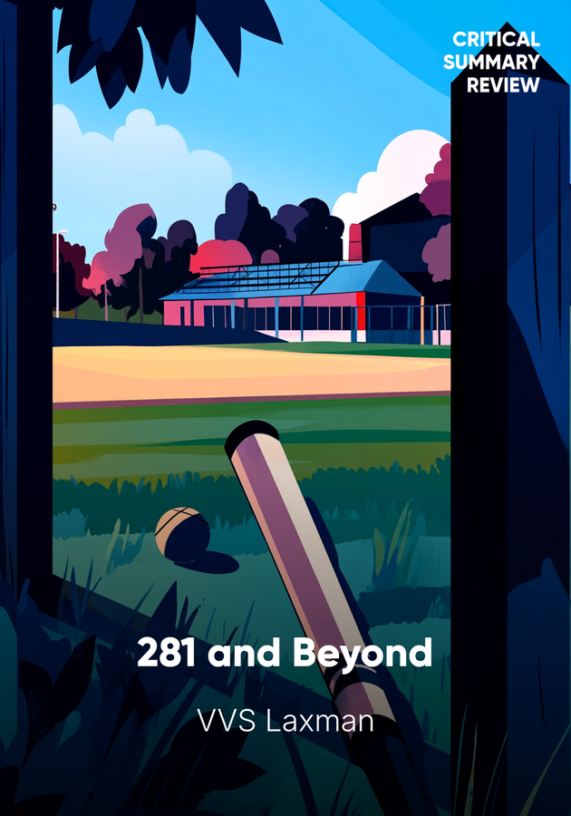 Book cover of 281 and Beyond by VVS Laxman — critical summary review on 12min