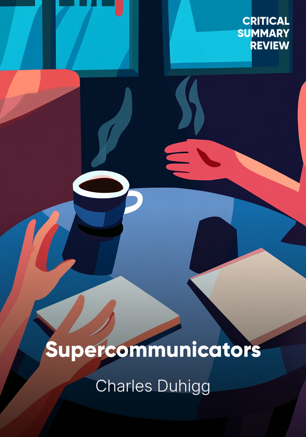 Book cover of Supercommunicators by Charles Duhigg — critical summary review on 12min