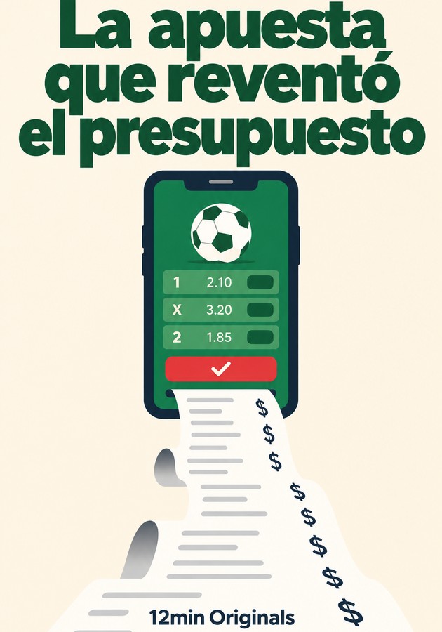 Portada del libro La apuesta que reventó el presupuesto, de 12min Originals — resumen crítico y reseña en 12min