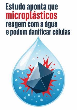 Capa do livro Estudo aponta que microplásticos reagem com a água e podem danificar células, de 12min Originals — resumo e resenha crítica no 12min