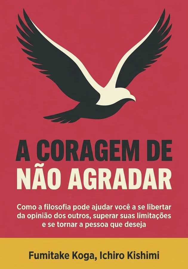 Capa do livro A Coragem de Não Agradar, de Fumitake Koga &  Ichiro Kishimi — resumo e resenha crítica no 12min