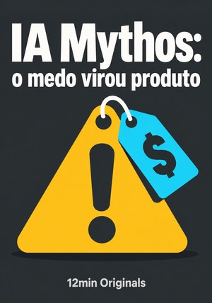 Capa do livro IA Mythos: o medo virou produto, de 12min Originals — resumo e resenha crítica no 12min