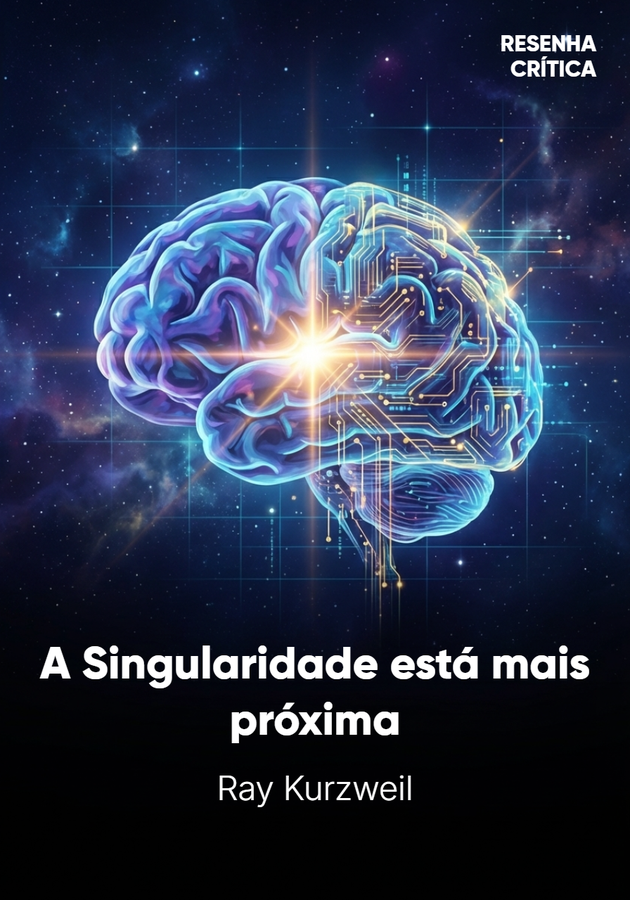 Capa do livro A Singularidade está mais próxima, de Ray Kurzweil — resumo e resenha crítica no 12min