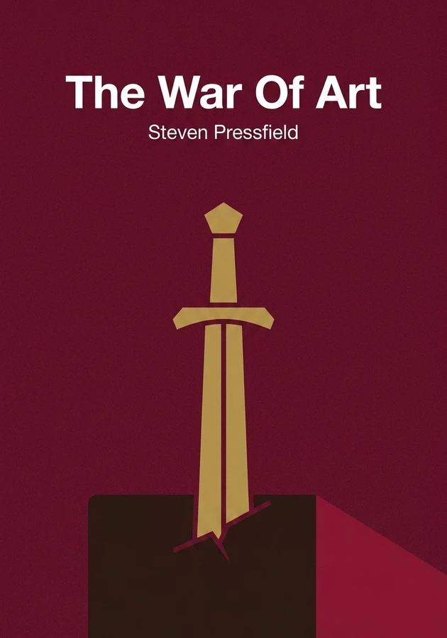 Capa do livro The War Of Art, de Steven Pressfield — resumo e resenha crítica no 12min