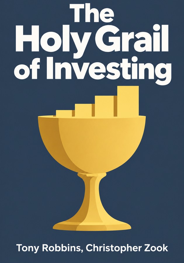 Book cover of The Holy Grail of Investing by Tony Robbins — critical summary review on 12min