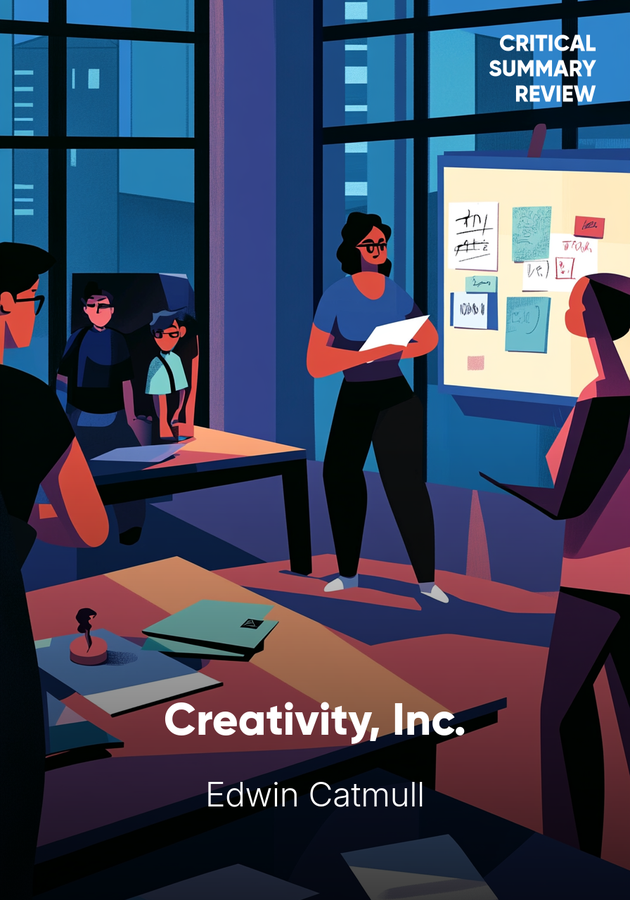 Book cover of Creativity, Inc. by Edwin Catmull — critical summary review on 12min