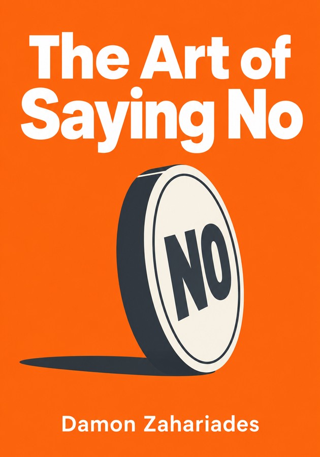 Book cover of The Art of Saying No by Damon Zahariades — critical summary review on 12min