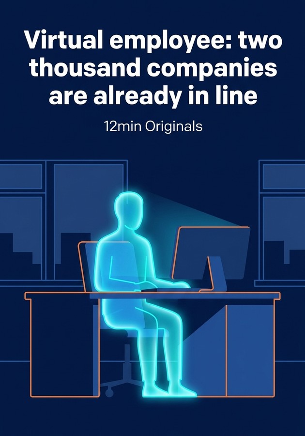 Book cover of Virtual employee: two thousand companies are already in line by 12min Originals — critical summary review on 12min
